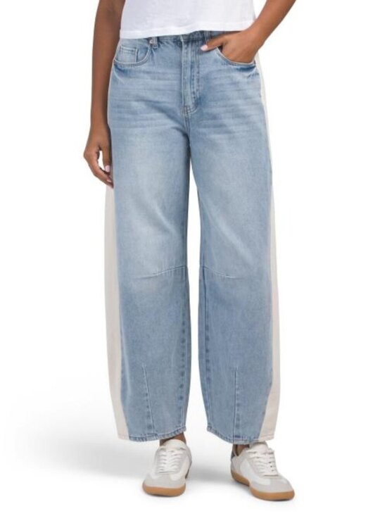 Blank NYC Denim - BLANK NYC Color Block Long Barrel Jeans